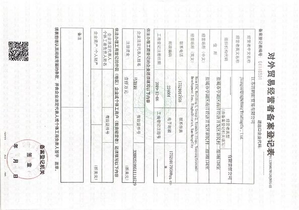 چین SHANGHAI YIHEHUA IMPORT AND EXPORT CO,. LTD گواهینامه ها